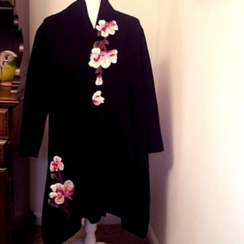 Keke Collection Long Wool Blend Coat, NWT  